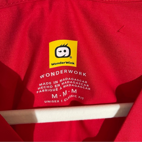 NWT 🆕CHOICE OF: Red or Grape only Wonder Wink Nurse Scrub Vest/Smock Med - Picture 3 of 12